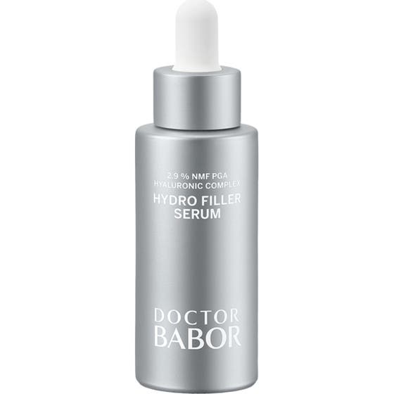 Doctor Babor Hydro Filler Serum 30ml fuktighetsgivende serum som gir fylde i sølvfarget flaske med hvit pipette