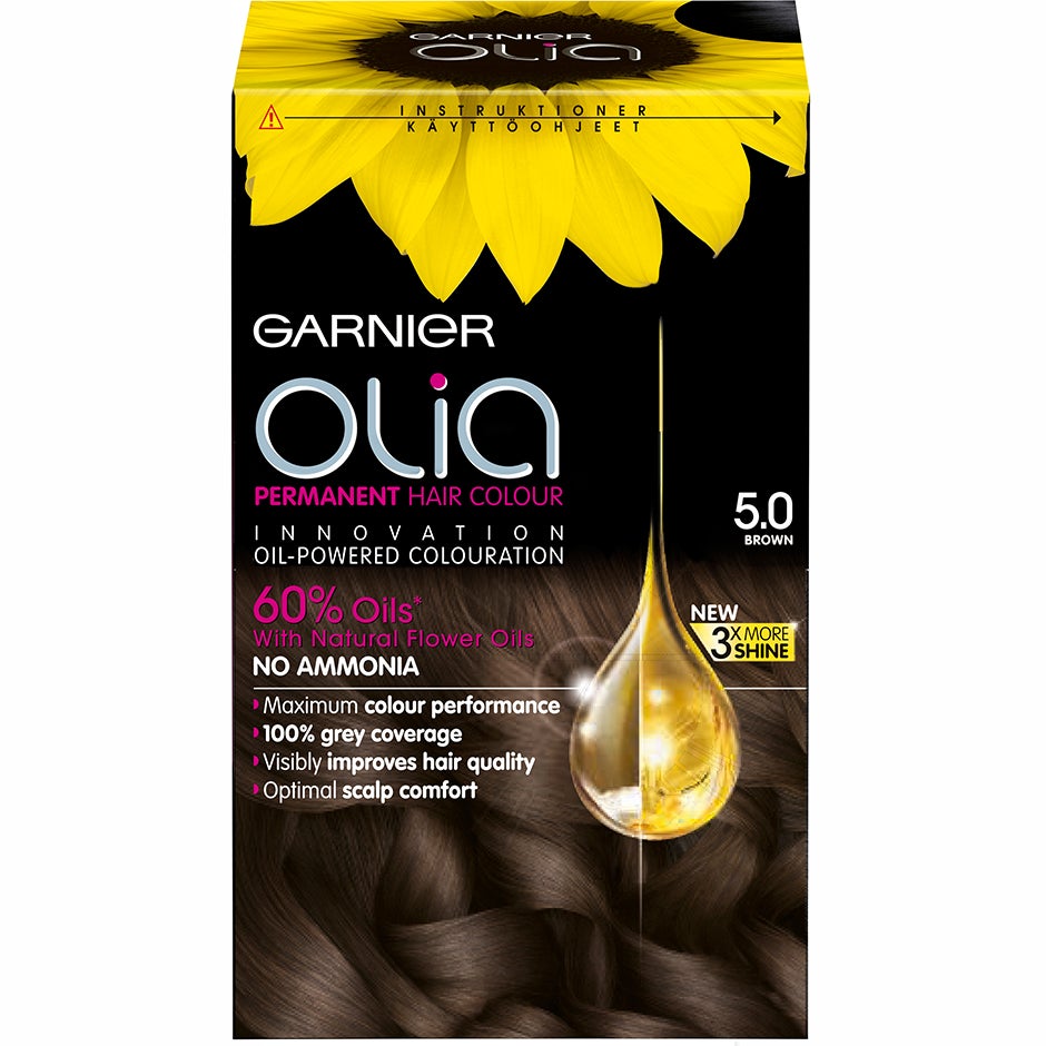 Garnier Olia Permanent Hair Colour 5.0 Brown 1 pcs