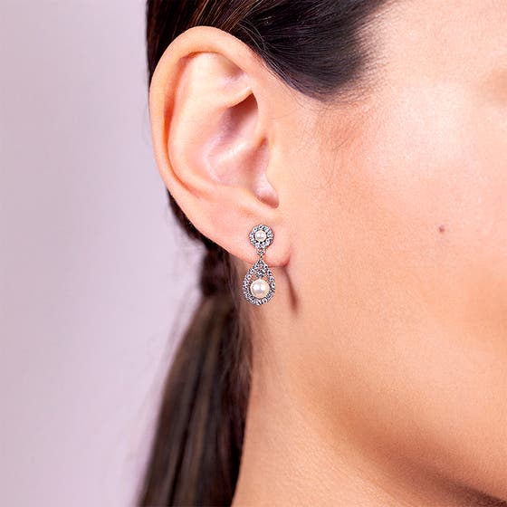 Petite Sofia Pearl Earrings