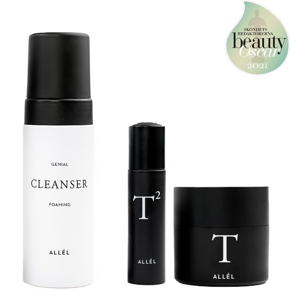 Allél T-serie Simple Routine Cleanser, Serum & Face