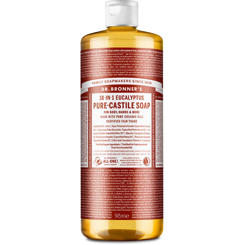 Produktfoto för Dr. Bronner's Pure Castile Liquid Soap Eucalyptus 945 ml