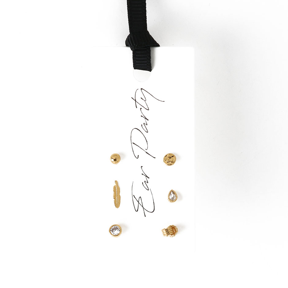 Mini Feather Mixed Stud Ear Party