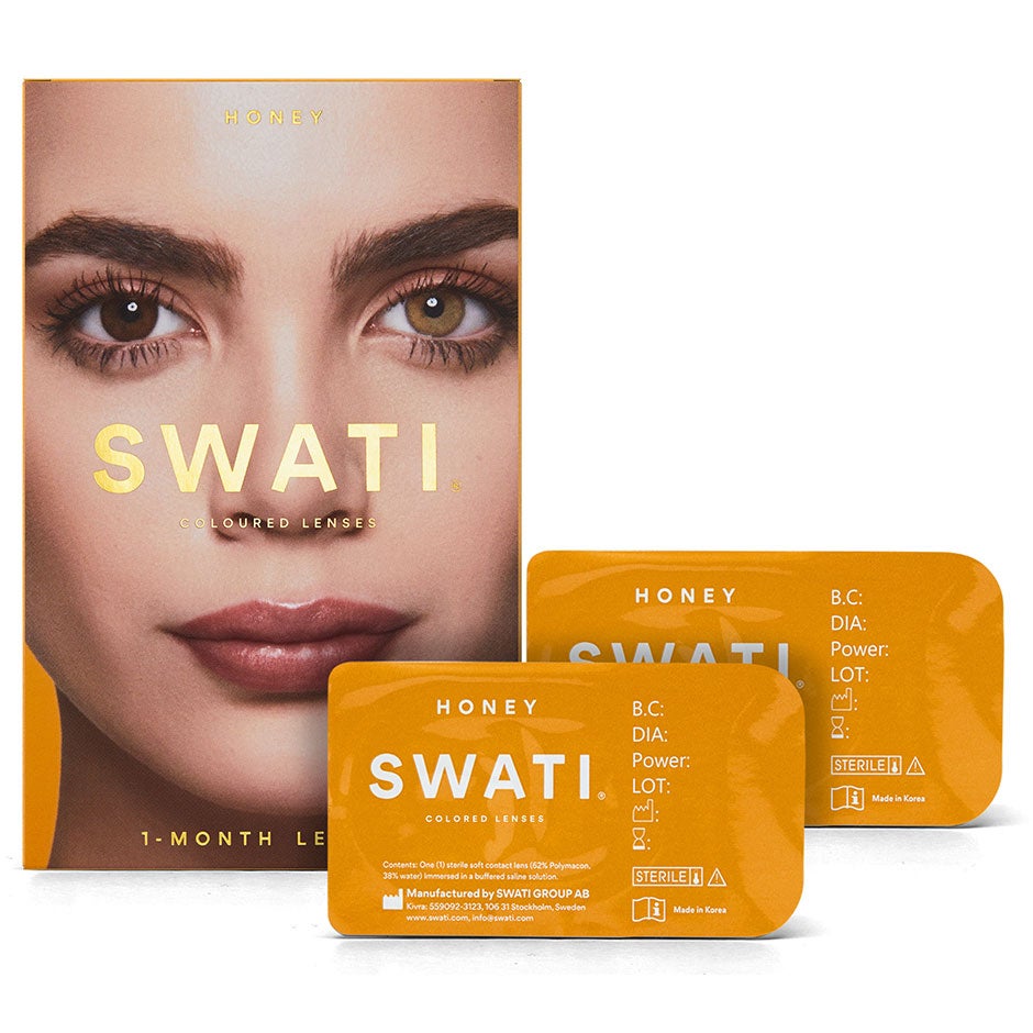 SWATI Cosmetics 1 måneds Kontaktlinser Honey