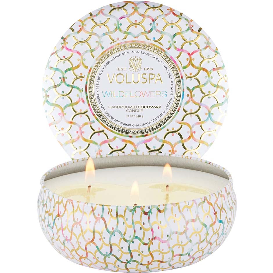 Voluspa Wildflowers Maison Blanc Wildflowers 3-wick Tin Candle 40