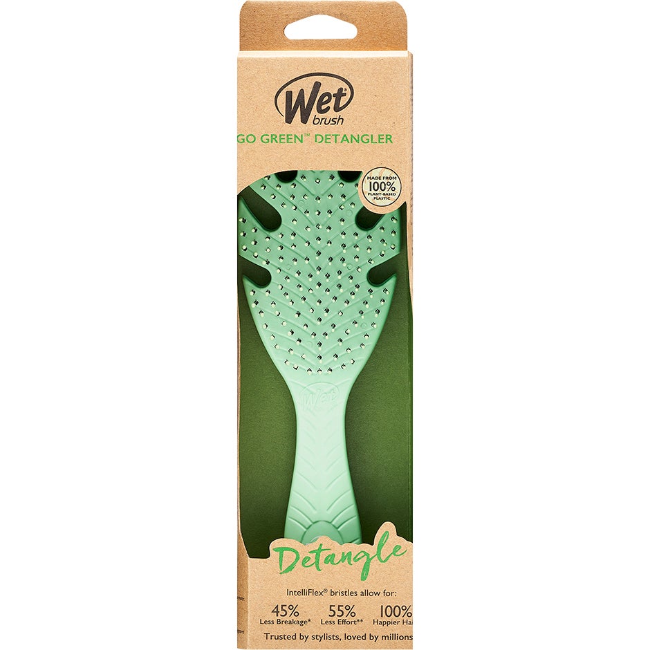 Produktfoto för Wet Brush Hair Brush Wet Brush Go Green Detangler, Grön
