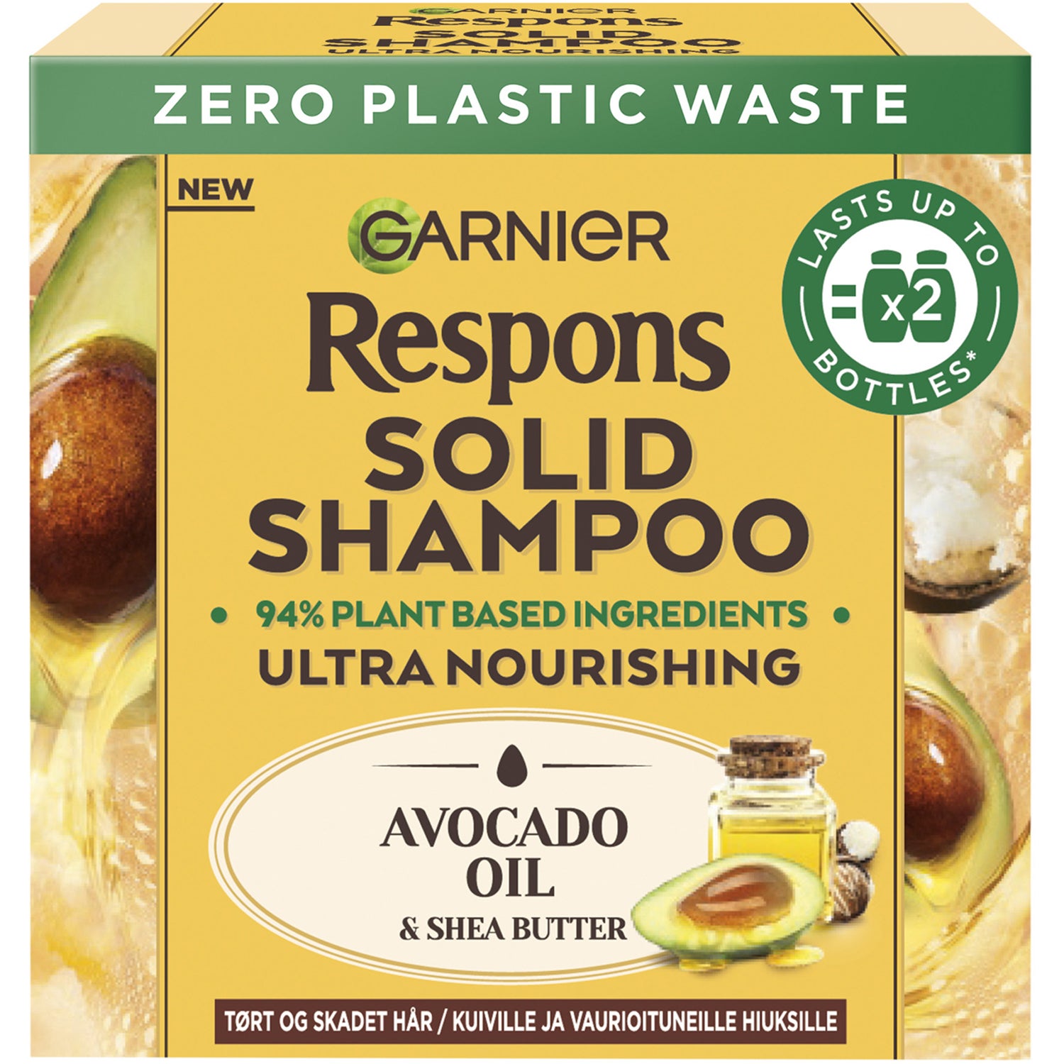 Garnier Respons Solid Avocado Shampoo 60 g