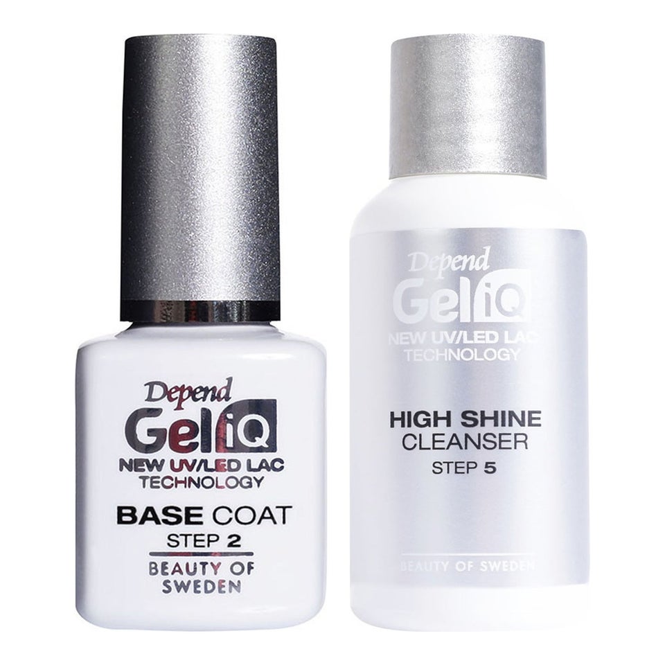 Gel IQ Base Coat & High Shine Cleanser Step 2 & Step 5