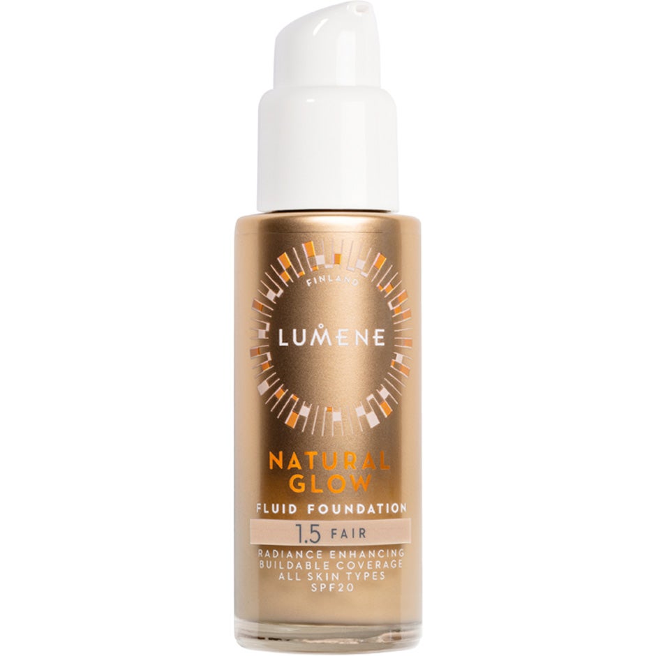 Lumene Natural Glow Fluid Foundation SPF20 1.5 Fair - 30 ml billede