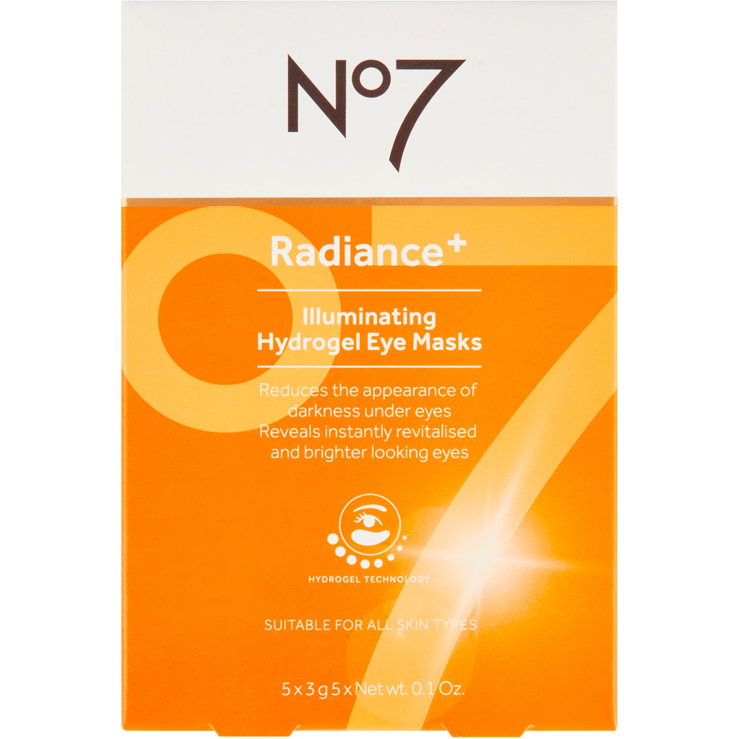 No7 Radiance+ Hyd Rogel Eye Masks 5 pcs