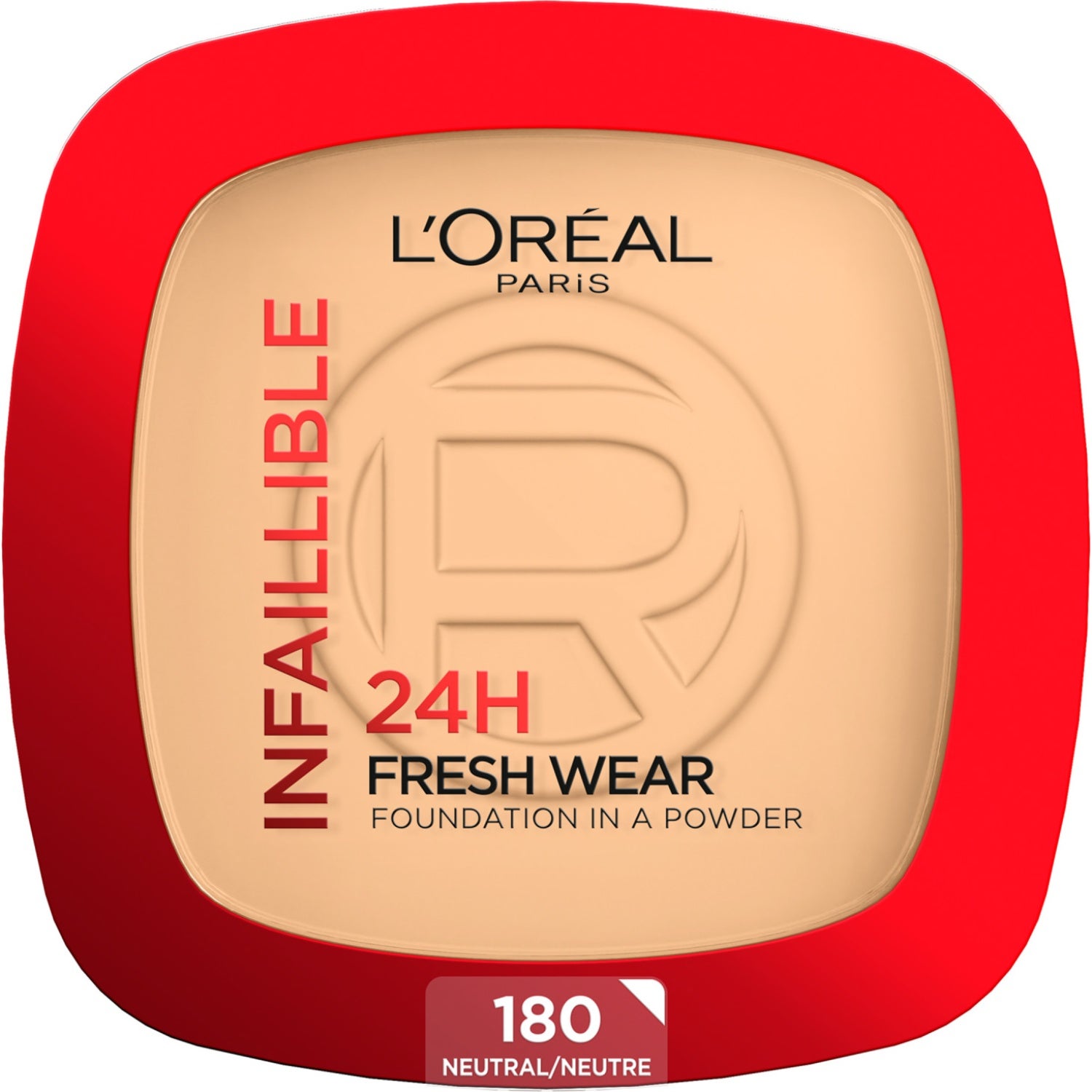 L'Oréal Paris Infaillible 24H Fresh Wear Foundation in a Powder 180 Neutral Undertone - 9 g billede