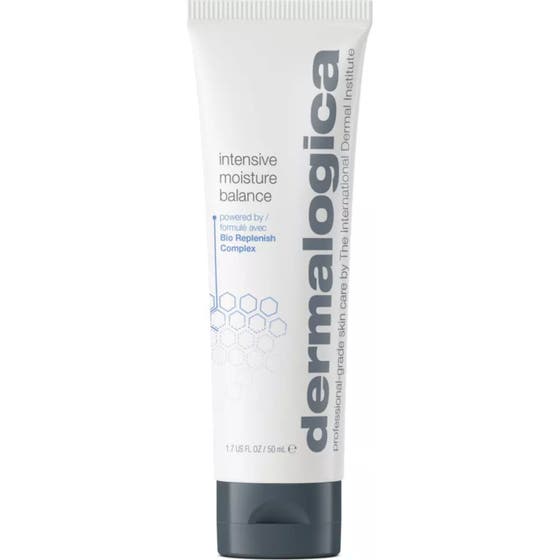 Dermalogica Intensive Moisture Balance 50 ml ansiktskrem som gir fukt i hvit tube med grått lokk