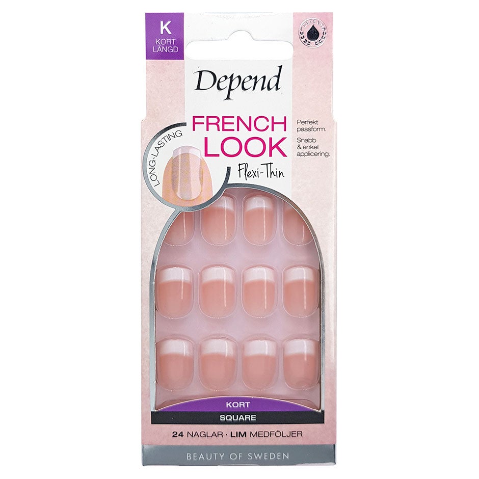 French Look Rosa Square Kort 24 pcs