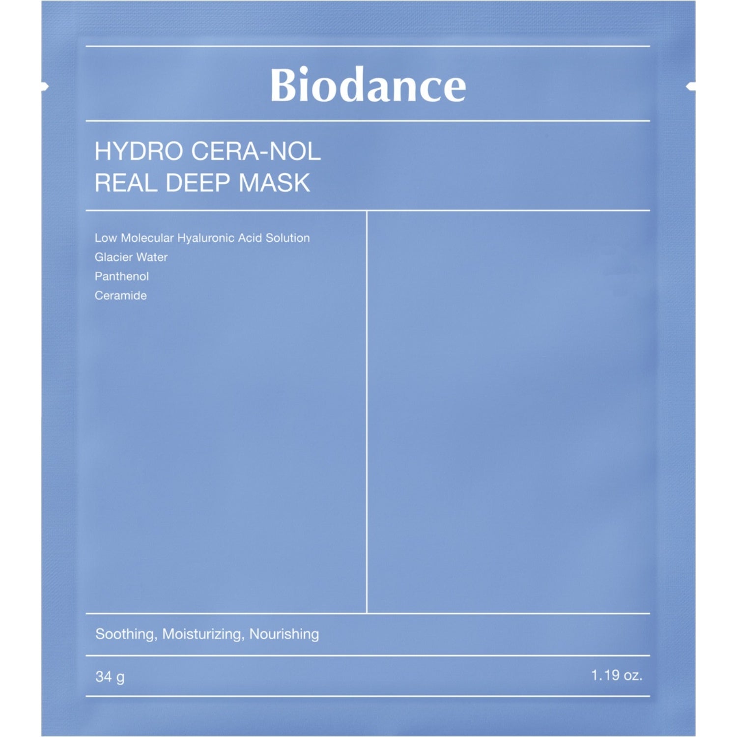 Biodance Hydro Cera-Nol Real Deep Mask 1 pcs - 34 g