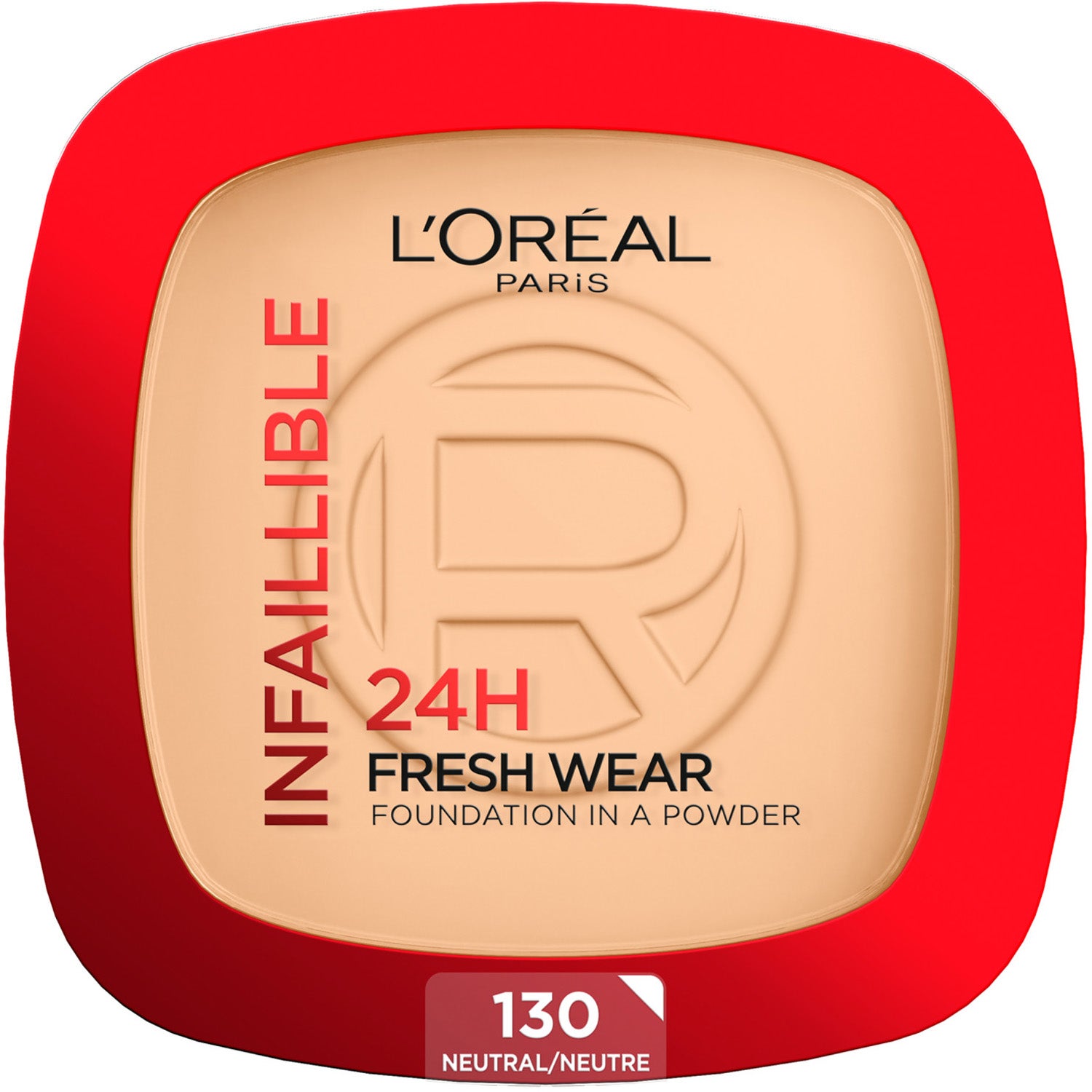 L'Oréal Paris Infaillible 24H Fresh Wear Foundation in a Powder 130 Neutral Undertone - 9.0 G billede