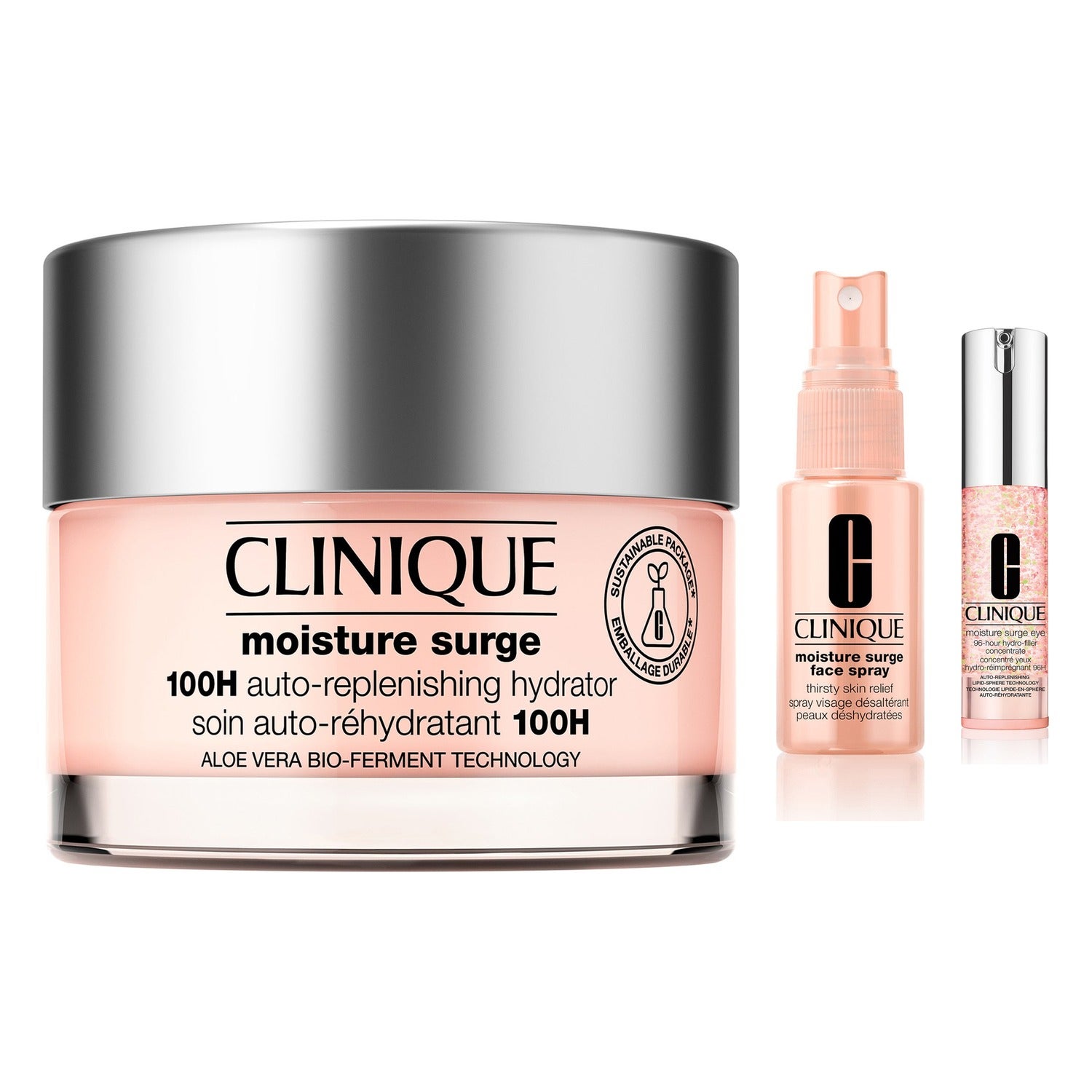 Clinique Intense Hydration Layering Set Face Cream 50ml, Face Spray 30ml & Eye Concentrate 15ml - 95 ml