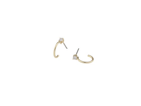 Duo Small Ring Ear Gold/Clear