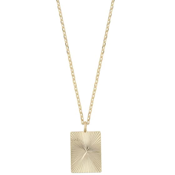 Ray ID pendant neck 45 plain gold