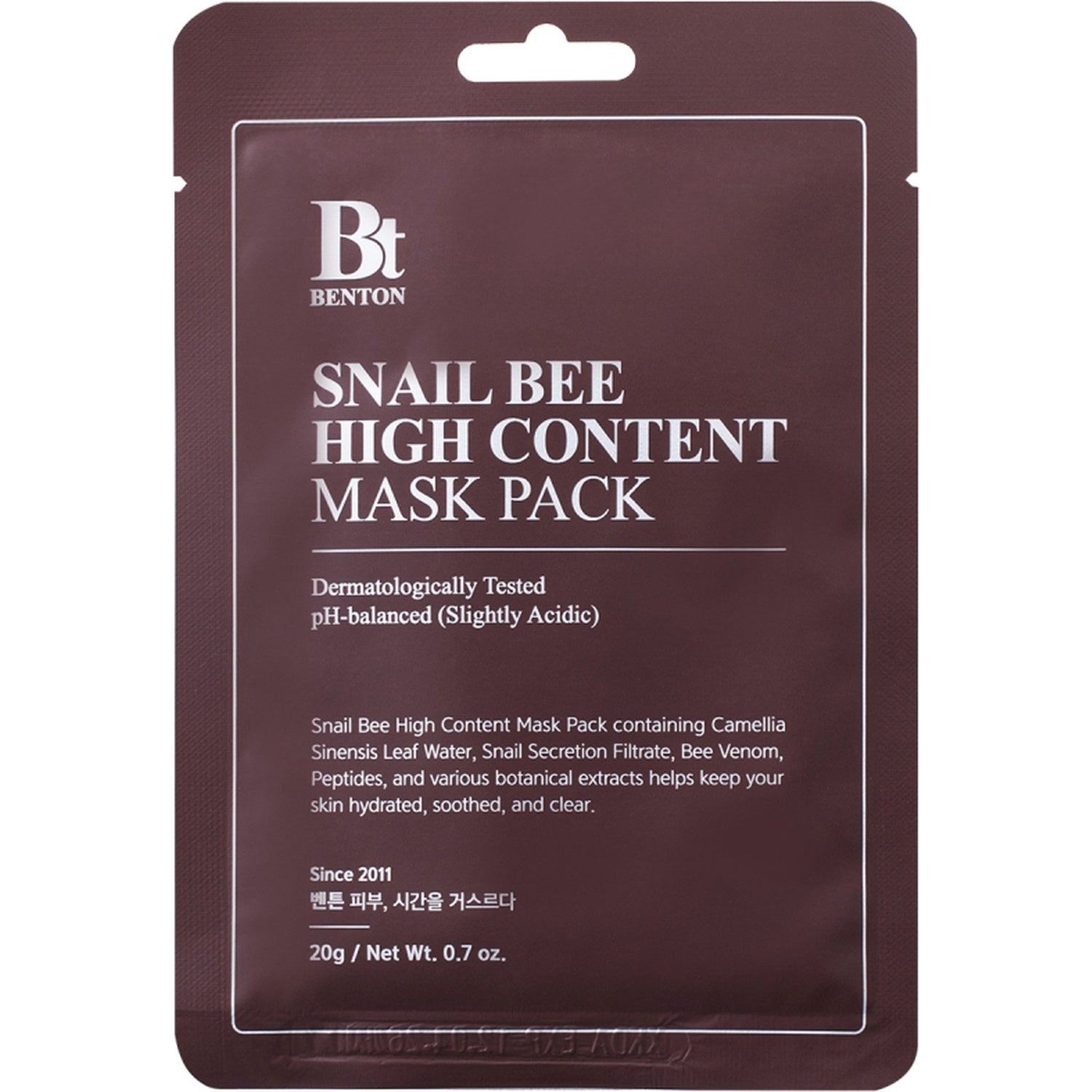 Benton Snail Bee High Content Mask 1 pcs
