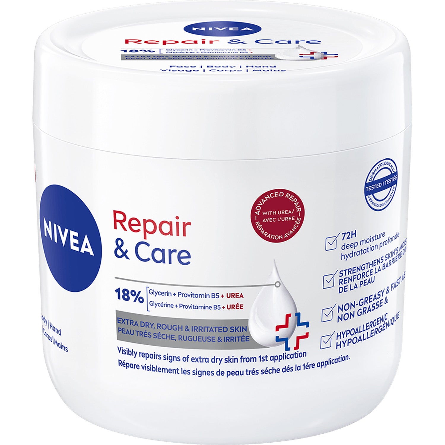 NIVEA Repair & Care Body Cream + Urea 400 ml