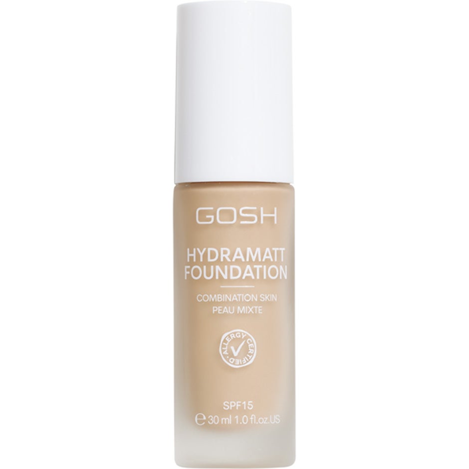 GOSH Hydramatt Foundation Very Light - Yellow/Cold Undertone 004N - 30 ml billede