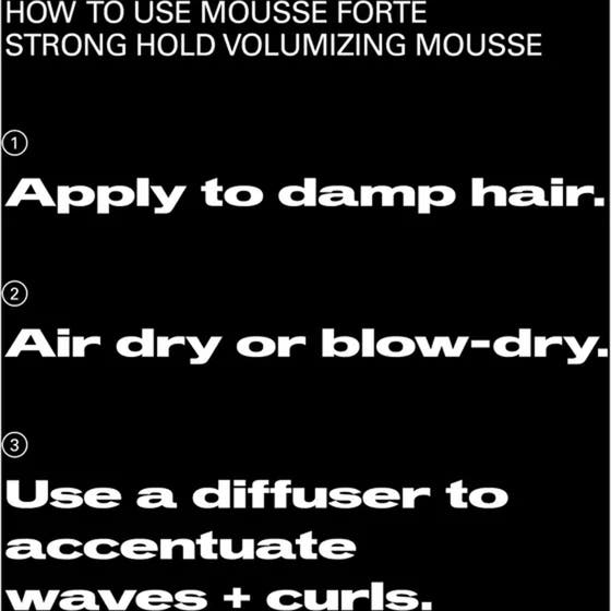 Mousse Forte Strong Hold Volumizing Mousse