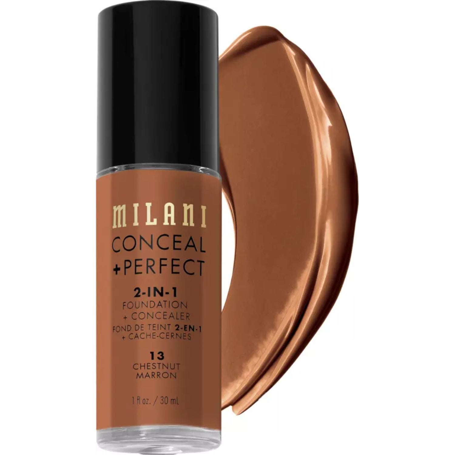 Milani Cosmetics Conceal & Perfect Liquid Foundation MPCF-13 Chesnut