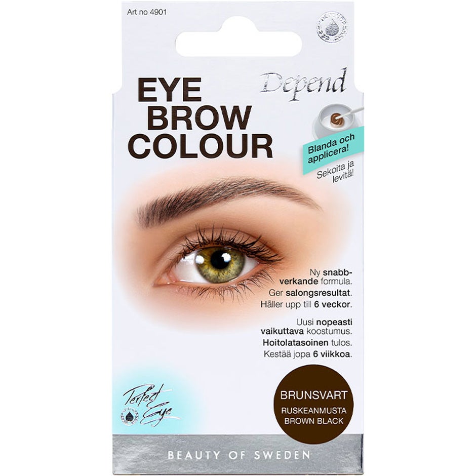 Depend EyeBrow Colour Brown Black - 15 ml billede