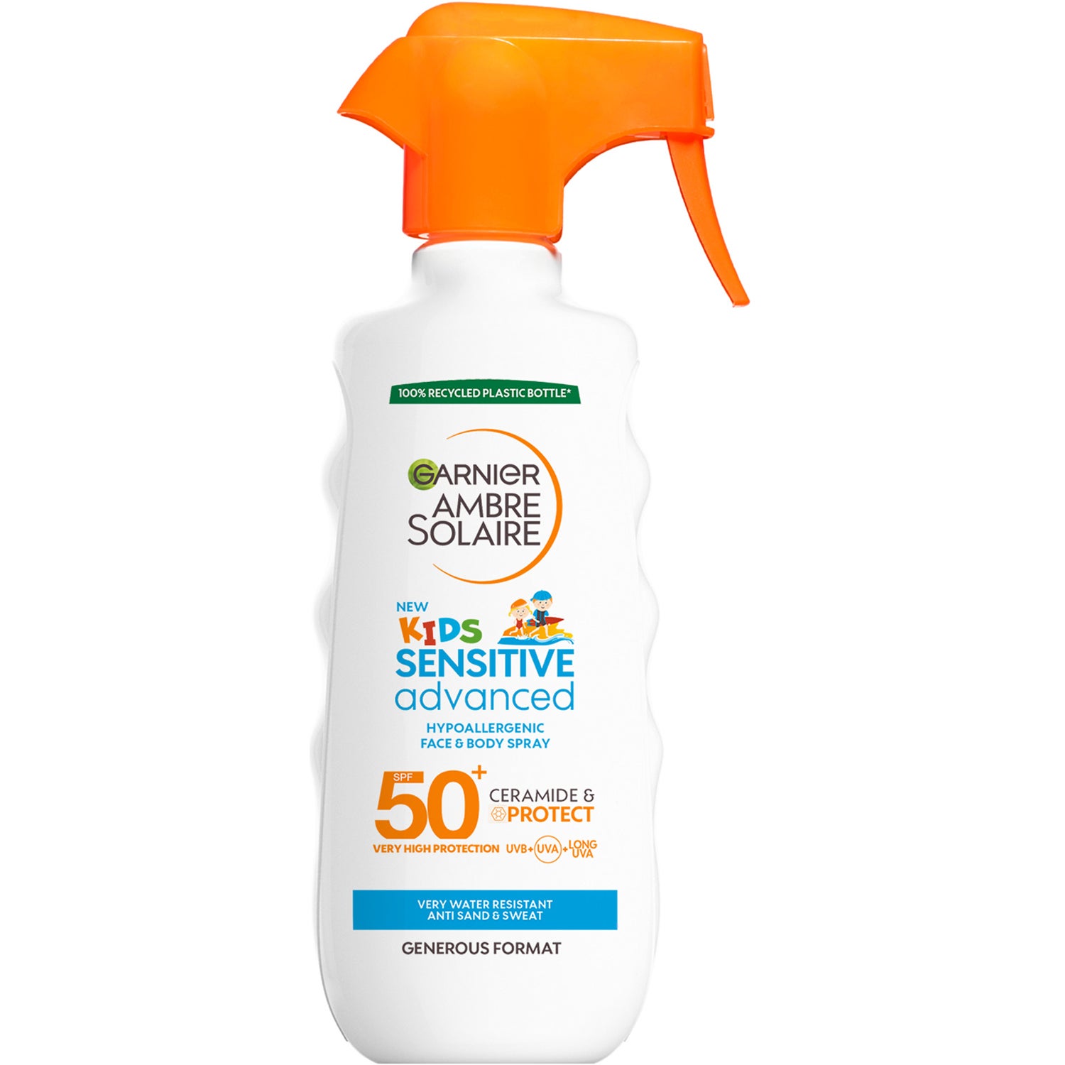 Garnier Ambre Solaire Sensitive Advanced Kids Hypoallergenic Happy Trigger Spray - 270 ml billede
