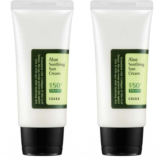 Aloe Soothing Sun Cream SPF50+PA + + + Duo