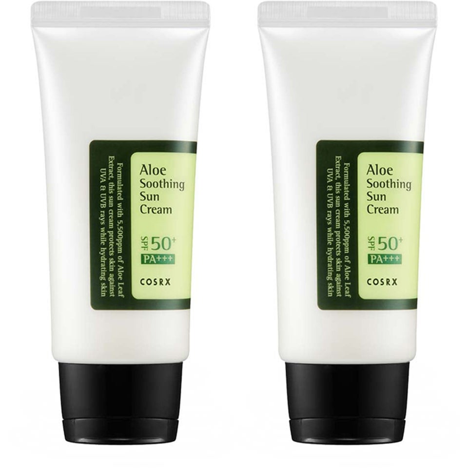 Aloe Soothing Sun Cream SPF50+PA + + + Duo White