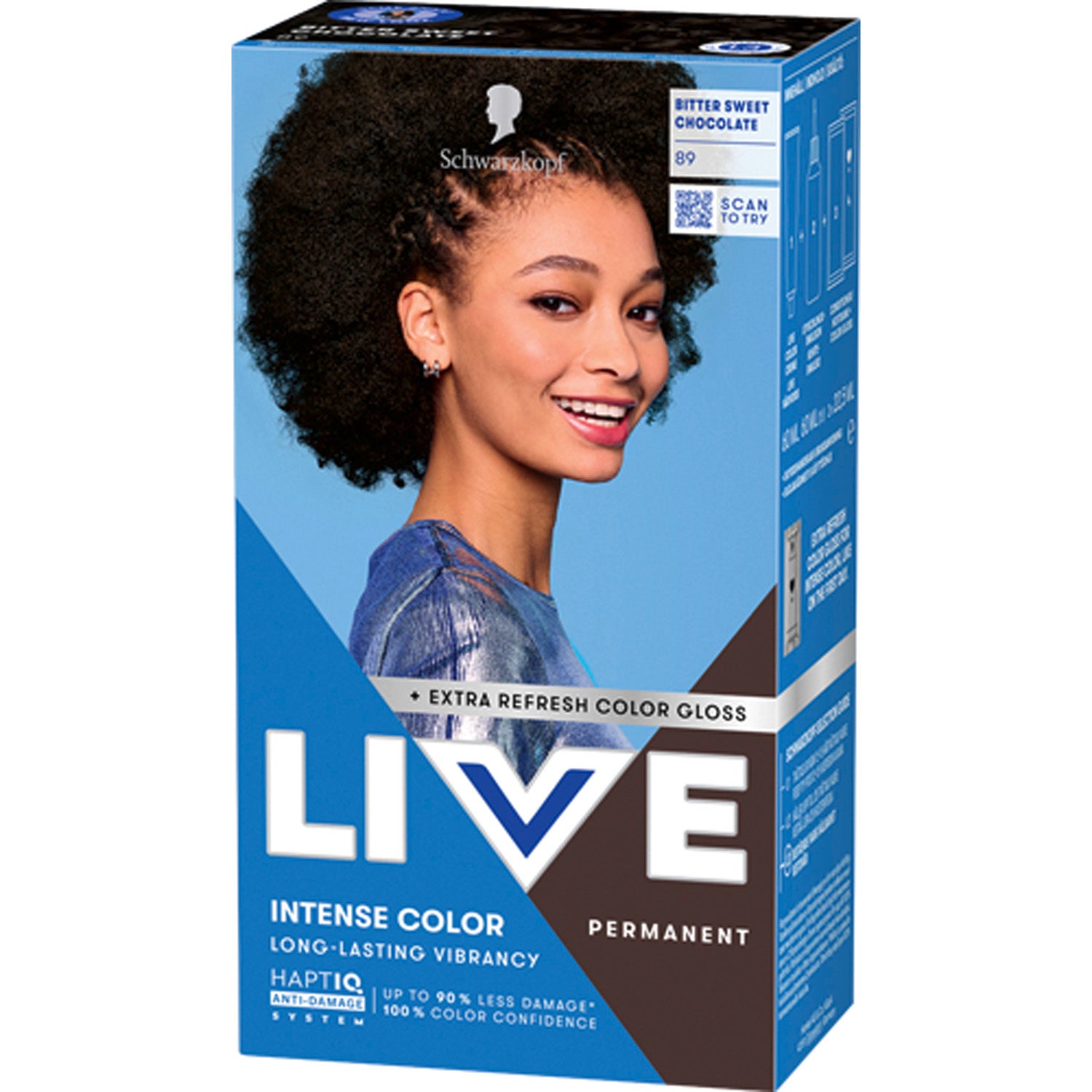 Schwarzkopf Live Intense Color 89 Bitter Sweet Chocolate - 1 pcs billede
