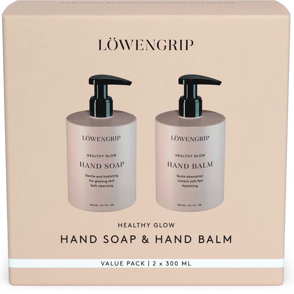 Löwengrip Healthy Glow - Hand Soap & Hand Balm kit 2x300 ml - 600 ml