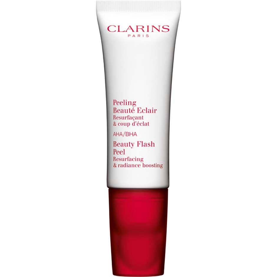 Clarins Beauty Flash Peel, Kvinder, Almindelig hud, Lysende, Eksfoliering, Glattende, Blødgørende, 1 stk, Gele, Rør