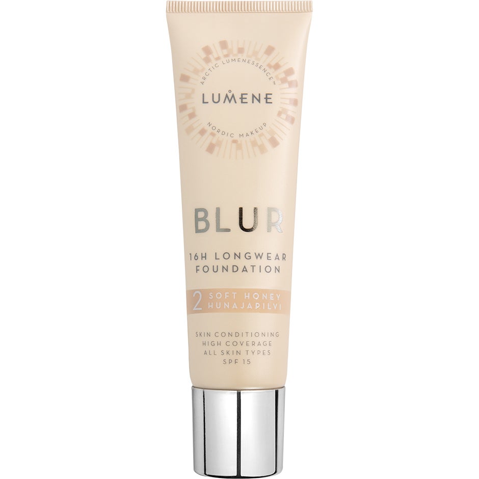 Lumene Blur 16H Longwear Spf15 Foundation 2 Soft Honey foundation & concealer dam – bild 7