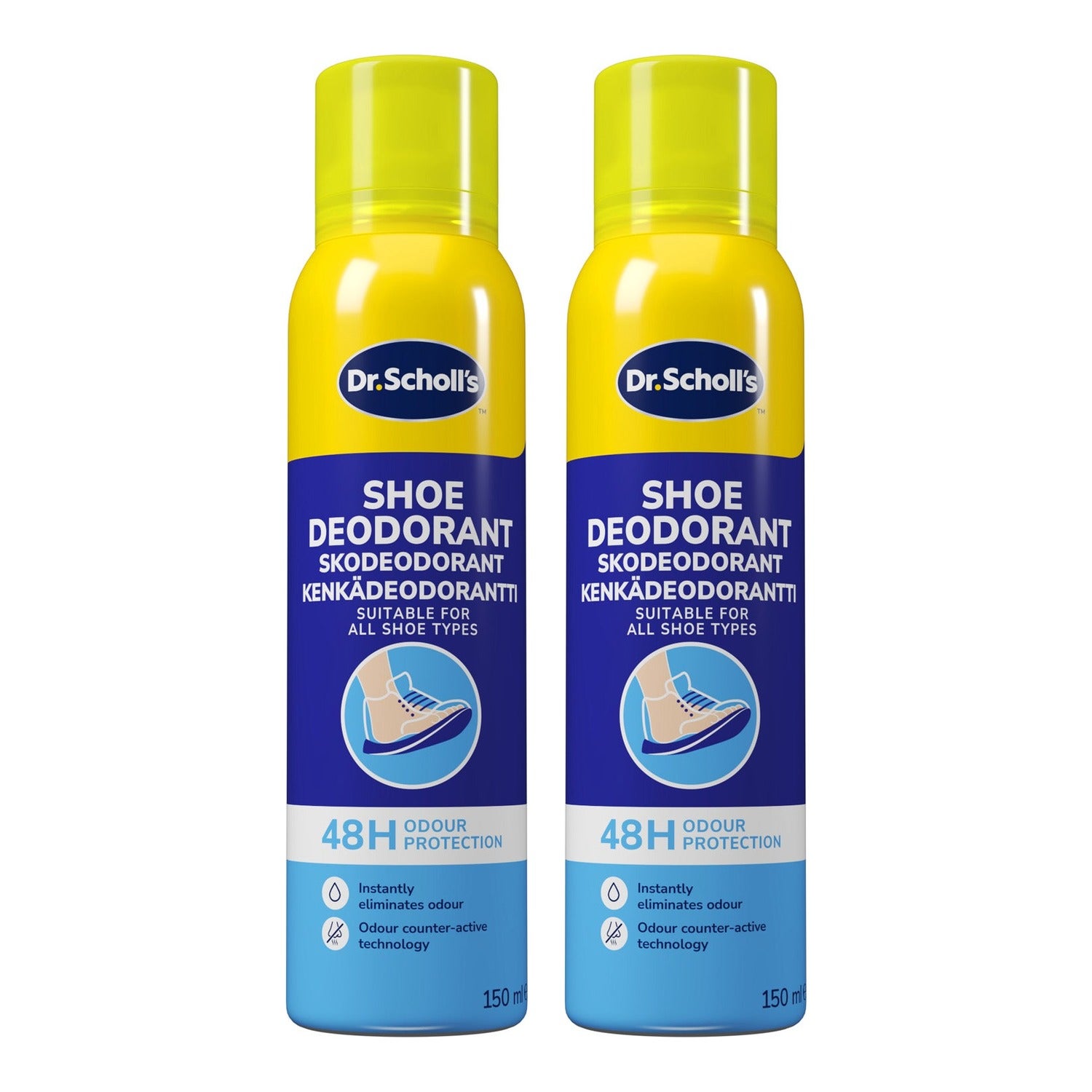 Scholl Fresh Step Shoe Spray Duo 2 X 150 ml - 300 ml