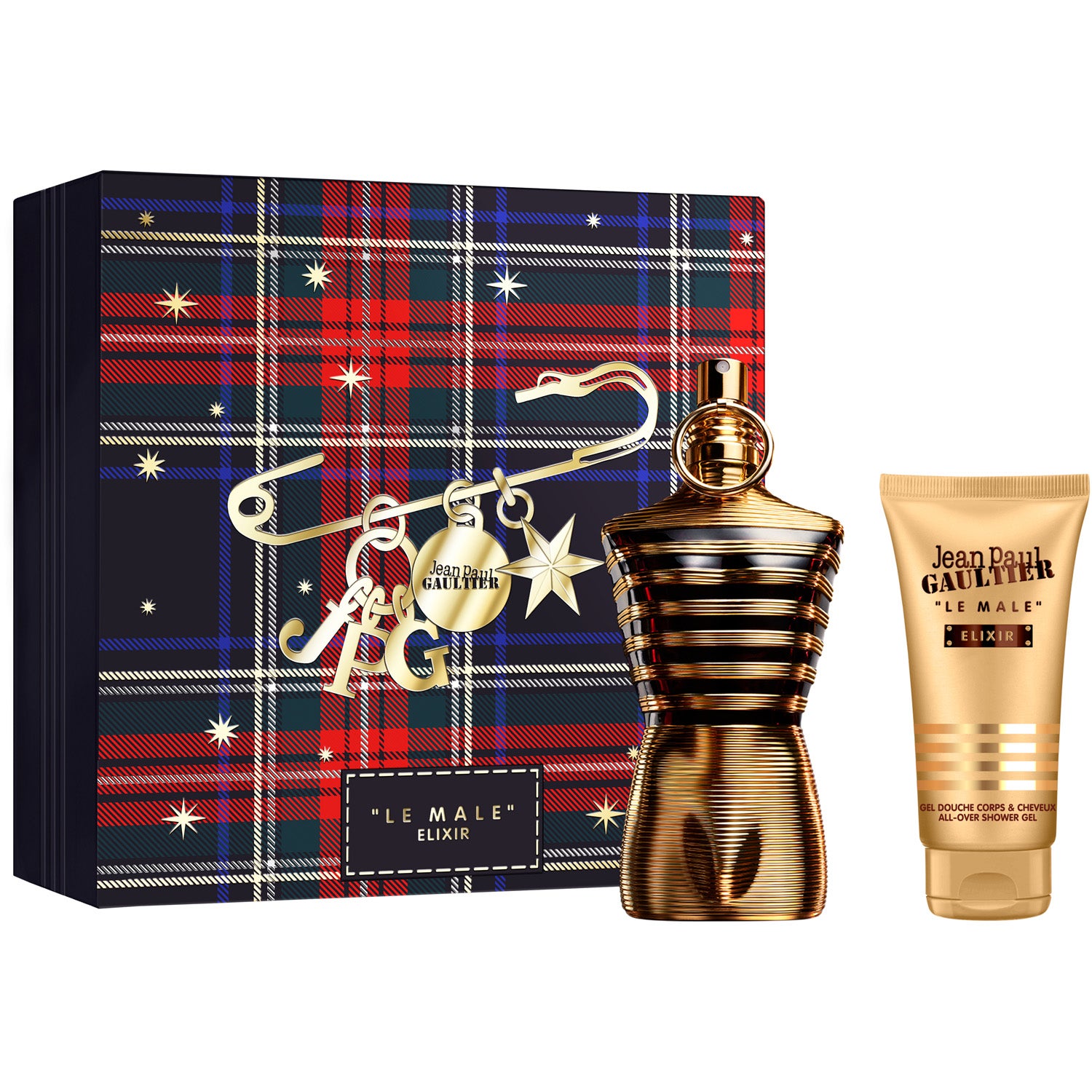 JEAN PAUL GAULTIER Le Male Elixir Gift Set Parfum 125 ml + All-Over Shower Gel 75 ml