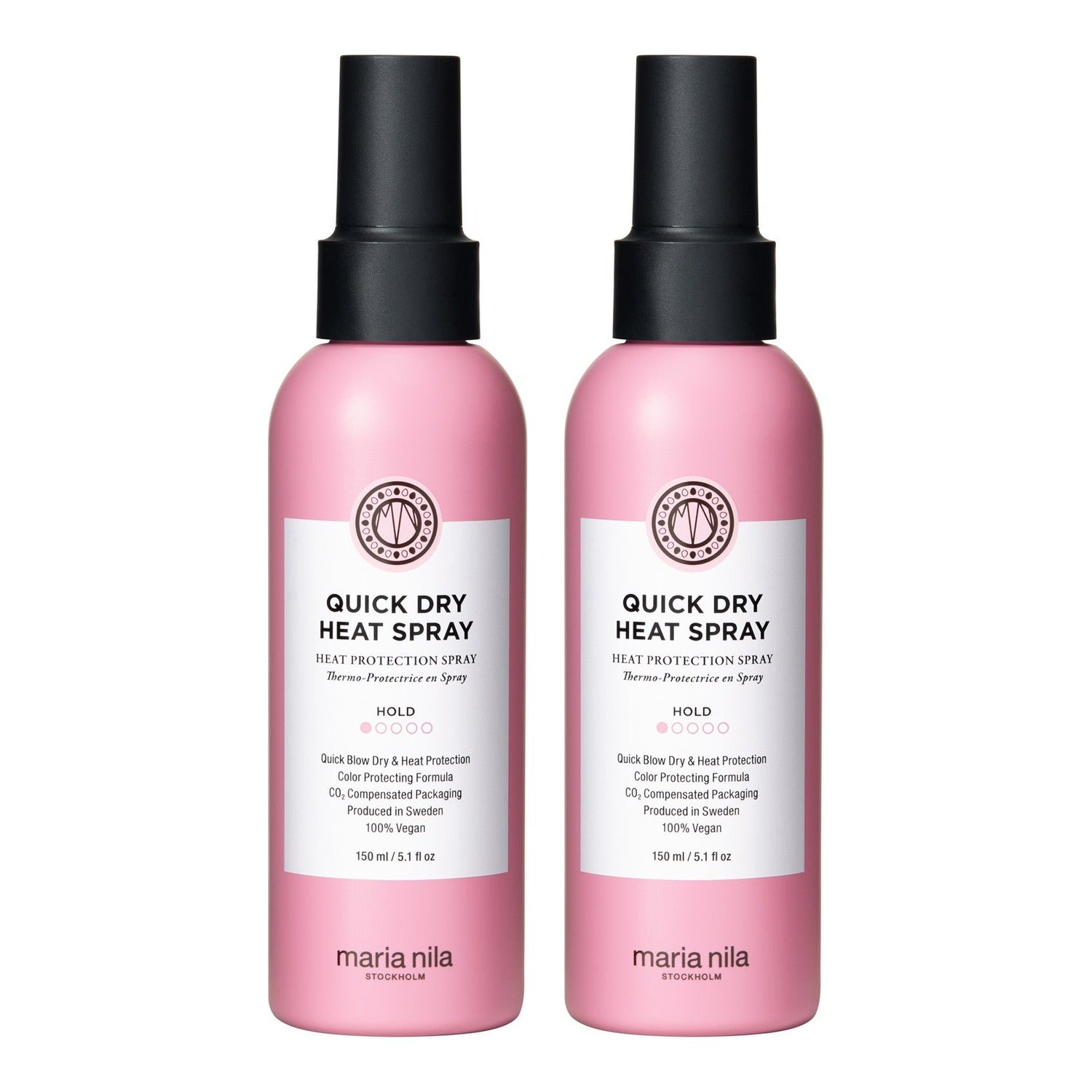 Maria Nila Quick Dry Heat Spray Duo 2x150ml Spray styling dam