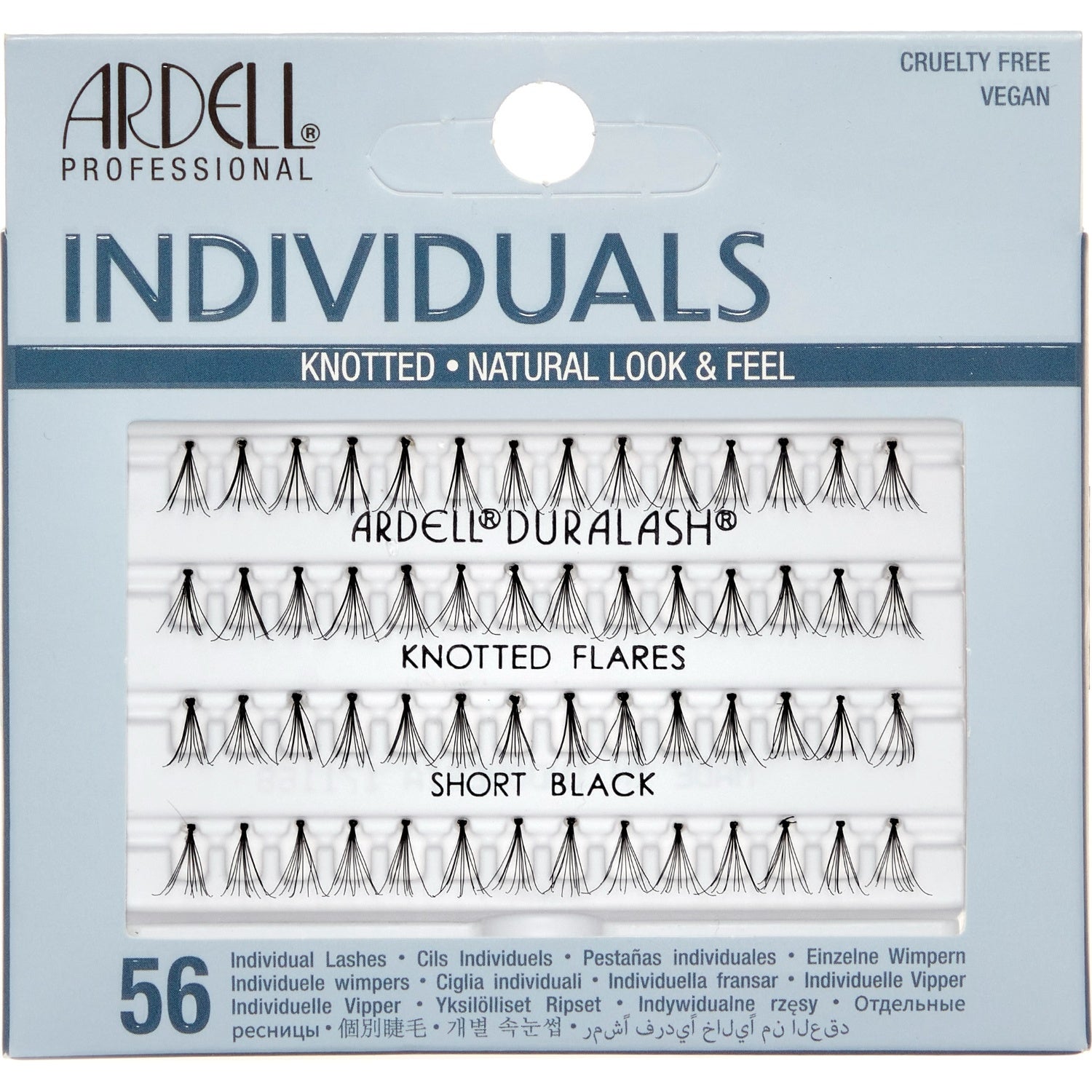 Ardell Individuals DuraLash Knotted - Short Black 56 stk.