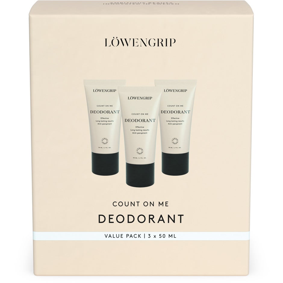 Löwengrip Count On Me Deodorant 3-pack 1 pcs