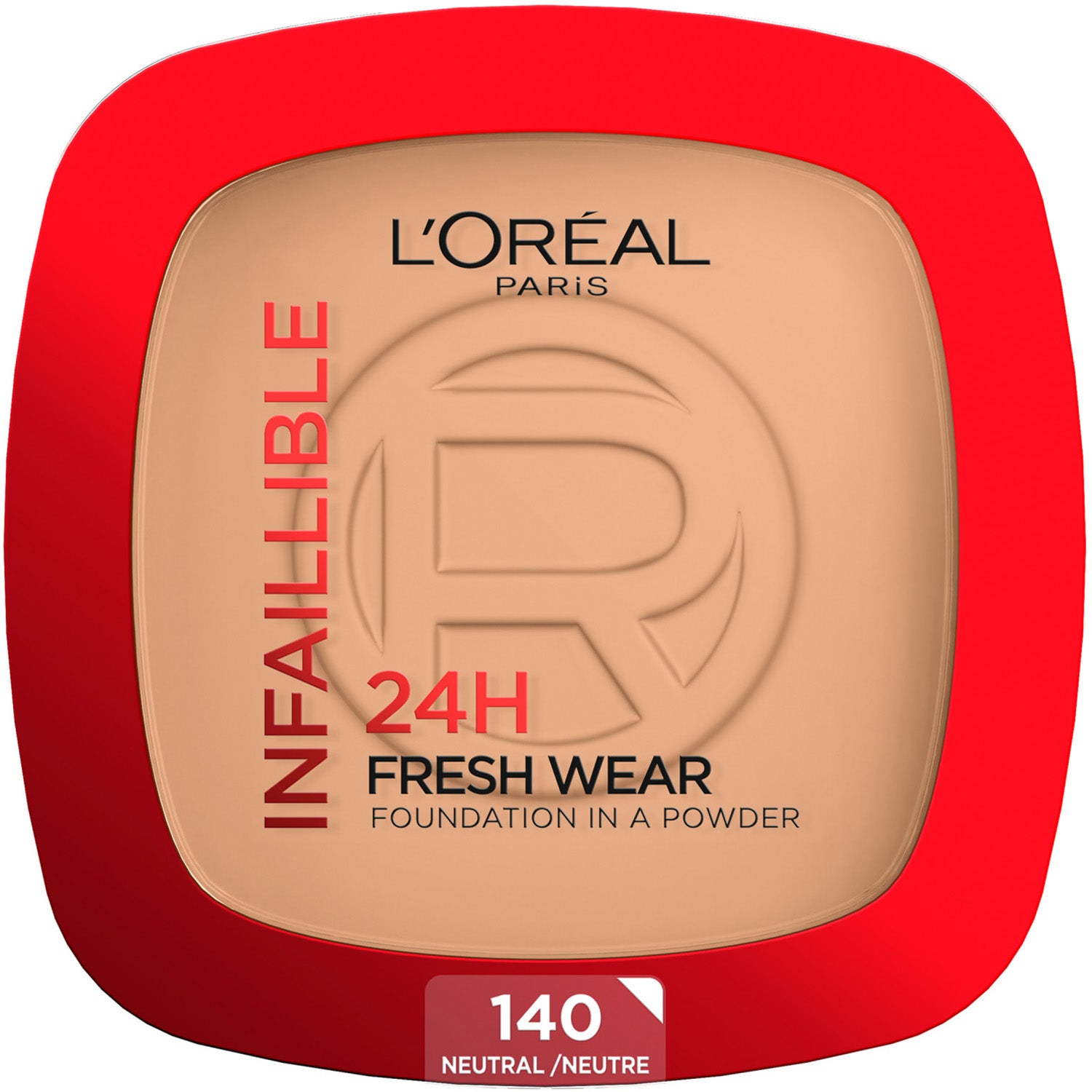 L'Oréal Paris Infaillible 24H Fresh Wear Foundation in a Powder 140 Neutral Undertone - 9.0 G billede