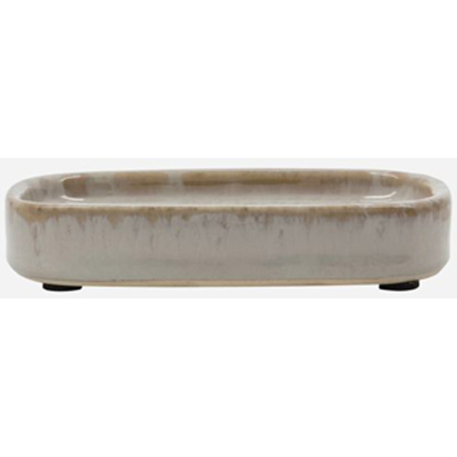 Produktfoto för Meraki - Soap dish - Datura - Tvålkopp - Shellish grey - L12 x W8 x H2.5 cm
