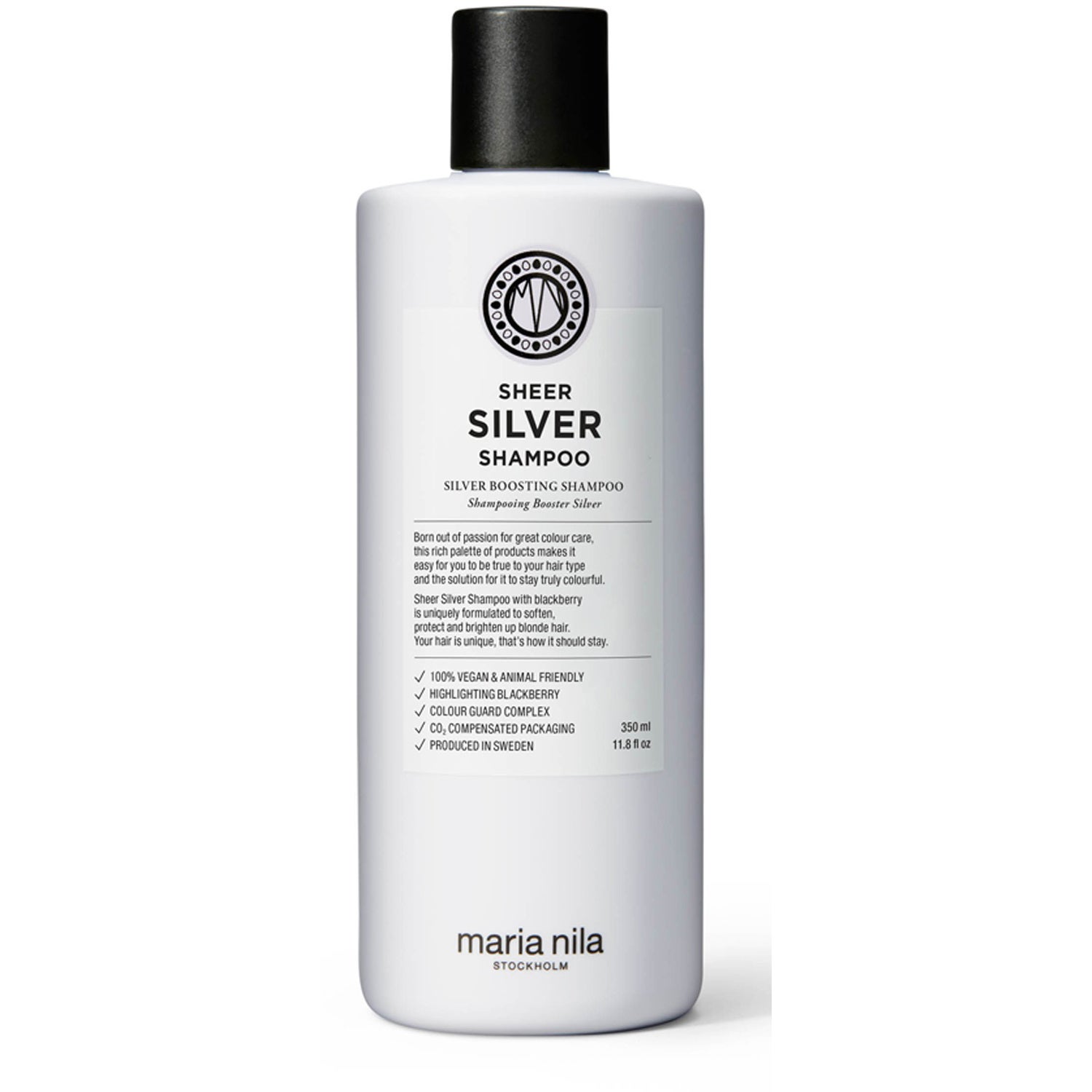 Köp Maria Nila Care Sheer Silver Colour Guard Shampoo,  350ml Maria Nila Silverschampo fraktfritt