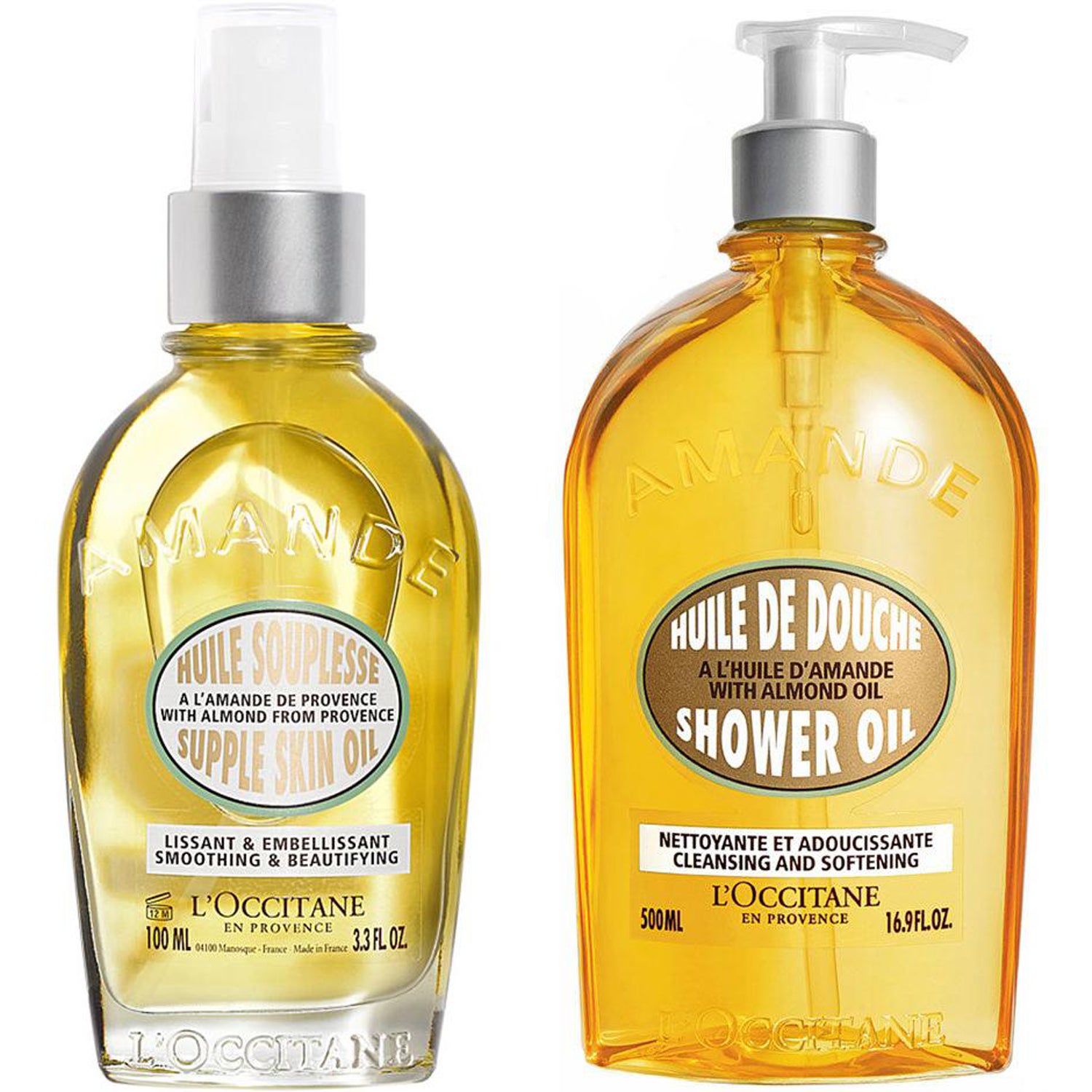 LOccitane en Provence Almond Oil Set Body Oil & Shower Oil kroppsvård dam