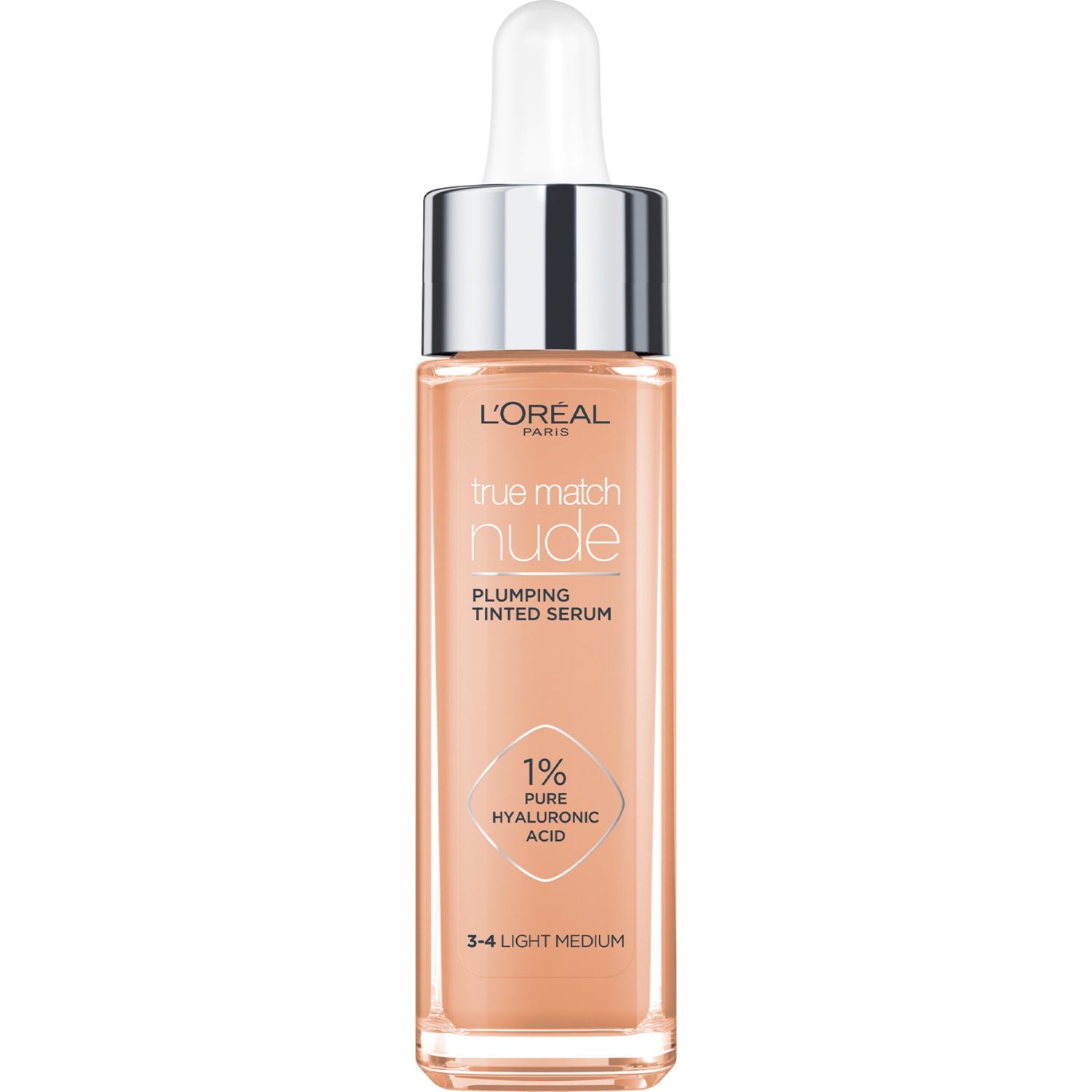 L'Oréal Paris True Match Nude Plumping Tinted Serum 3-4 Light Medium - 30 ml