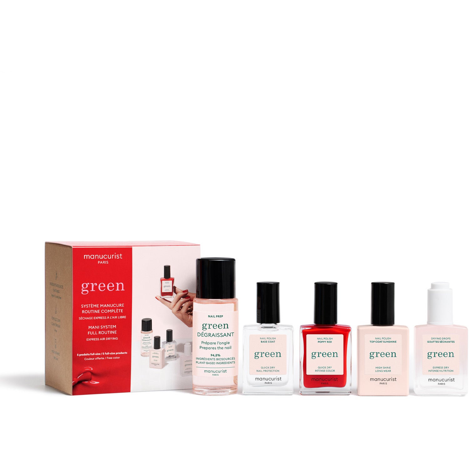 Manucurist Green Discovery Kit & Poppy Red