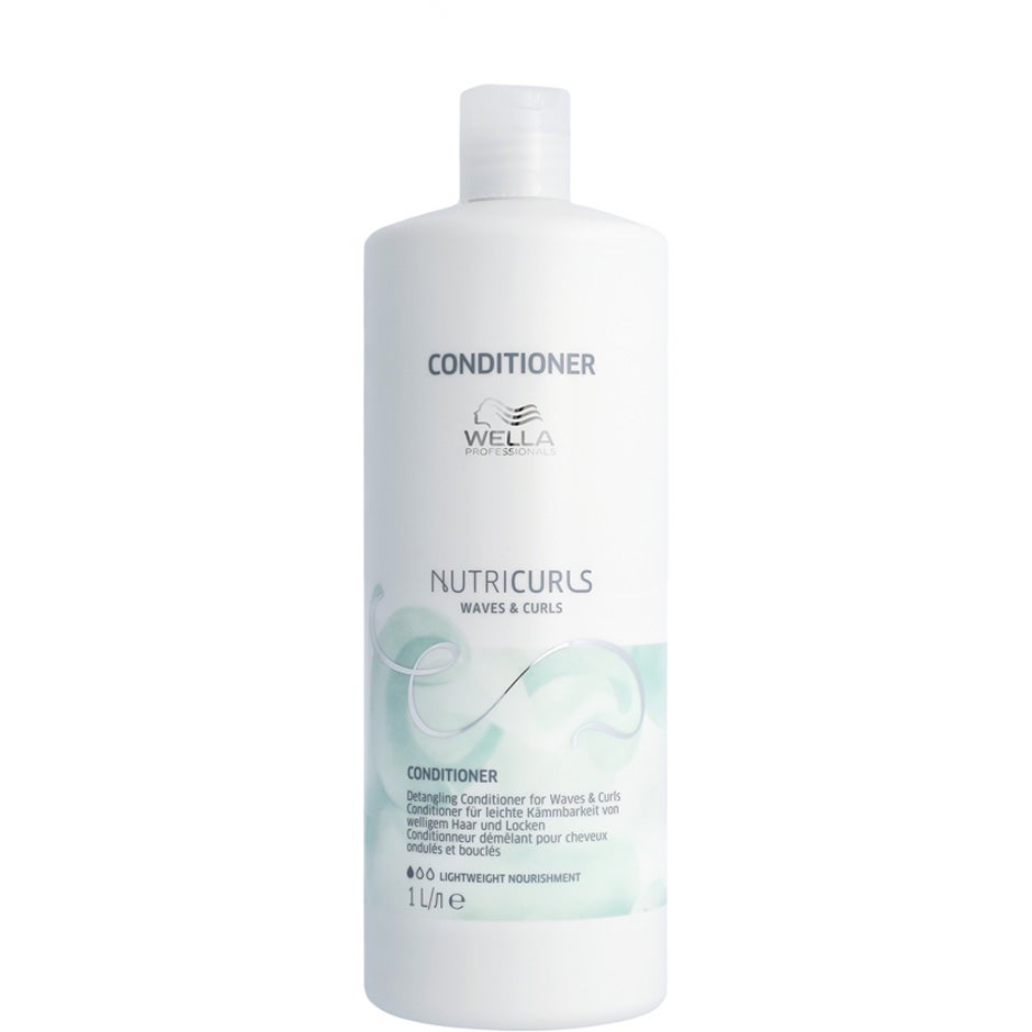 Wella Professionals NUTRICURLS Detangling Conditioner for Waves & Curls - 1000 ml billede