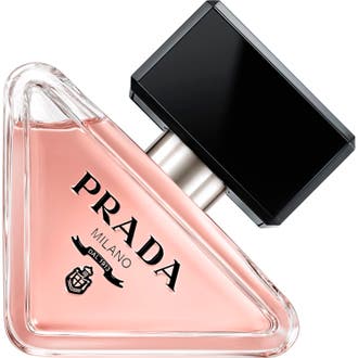 Prada Paradoxe Eau de Parfum 30 ml blommig damparfym i en ikonisk triangulär glasflaska med svart lock och rosa vätska