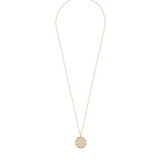 Nine pendant neck 42 gold/mix champagne