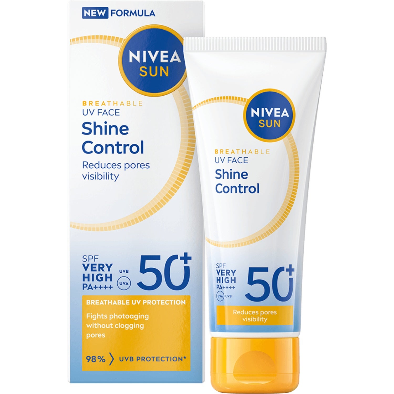 Nivea Sun UV Face Shine Control Cream SPF 50+ - 40 ml