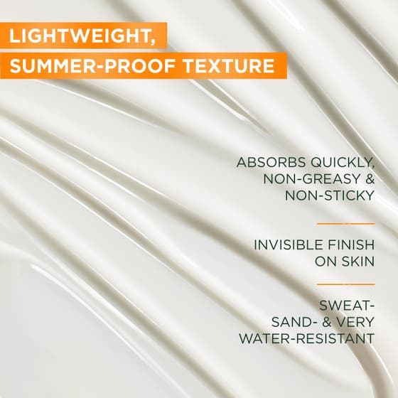 Garnier Ambre Solaire Hydra 24H Protect 175 ml aurinkovoide sisältää kosteuttavaa glyseriiniä ja C-vitamiinia.